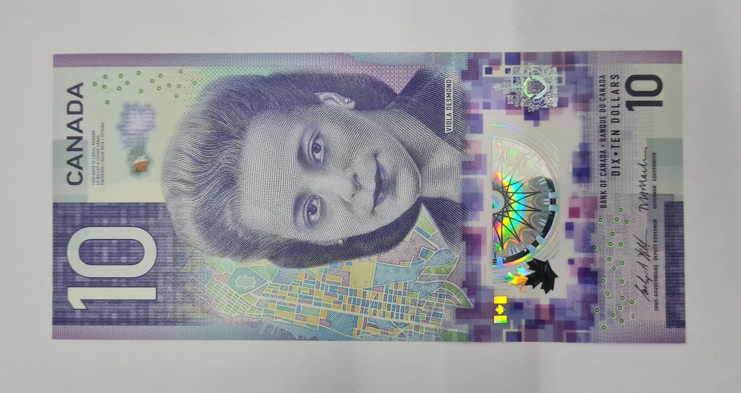 CANADA 10 DOLLARS POLYMER BANKNOTE UNC