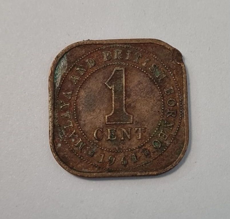 MALAYA ANA BRITISH BORNEO 1 CENT 1961