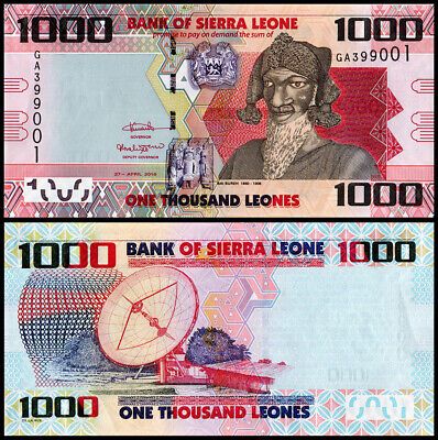 SIERRA LEONE 1000 LEONE UNC