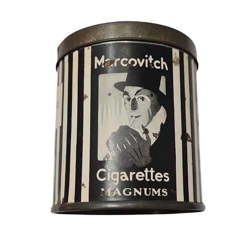 OLD MARCOWITCH CIGARETTE BOX -MADE IN ENGLAND