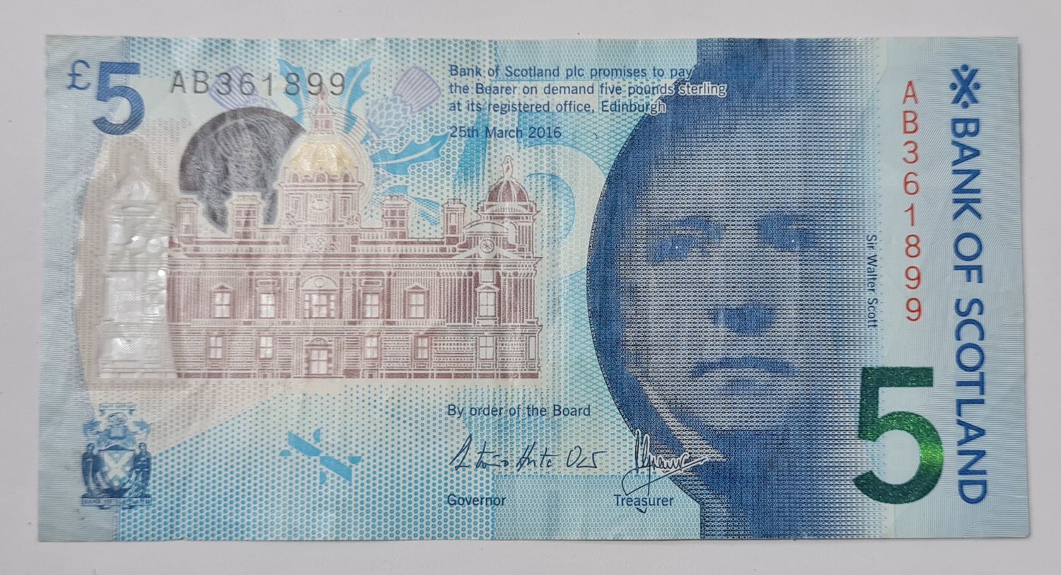 SCOTLAND 5 POUNDS (BANK OF SCOTLAND) USED