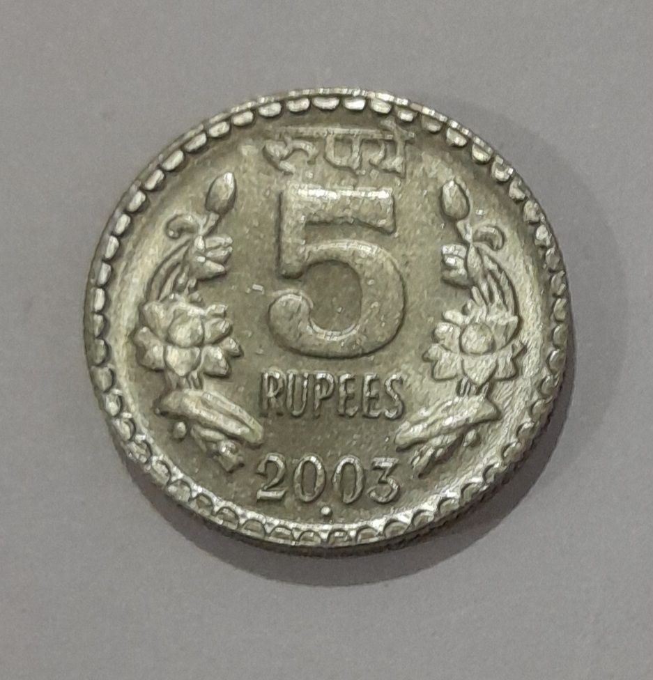 5 RUPEES-2003, NOIDA MINT,UNC