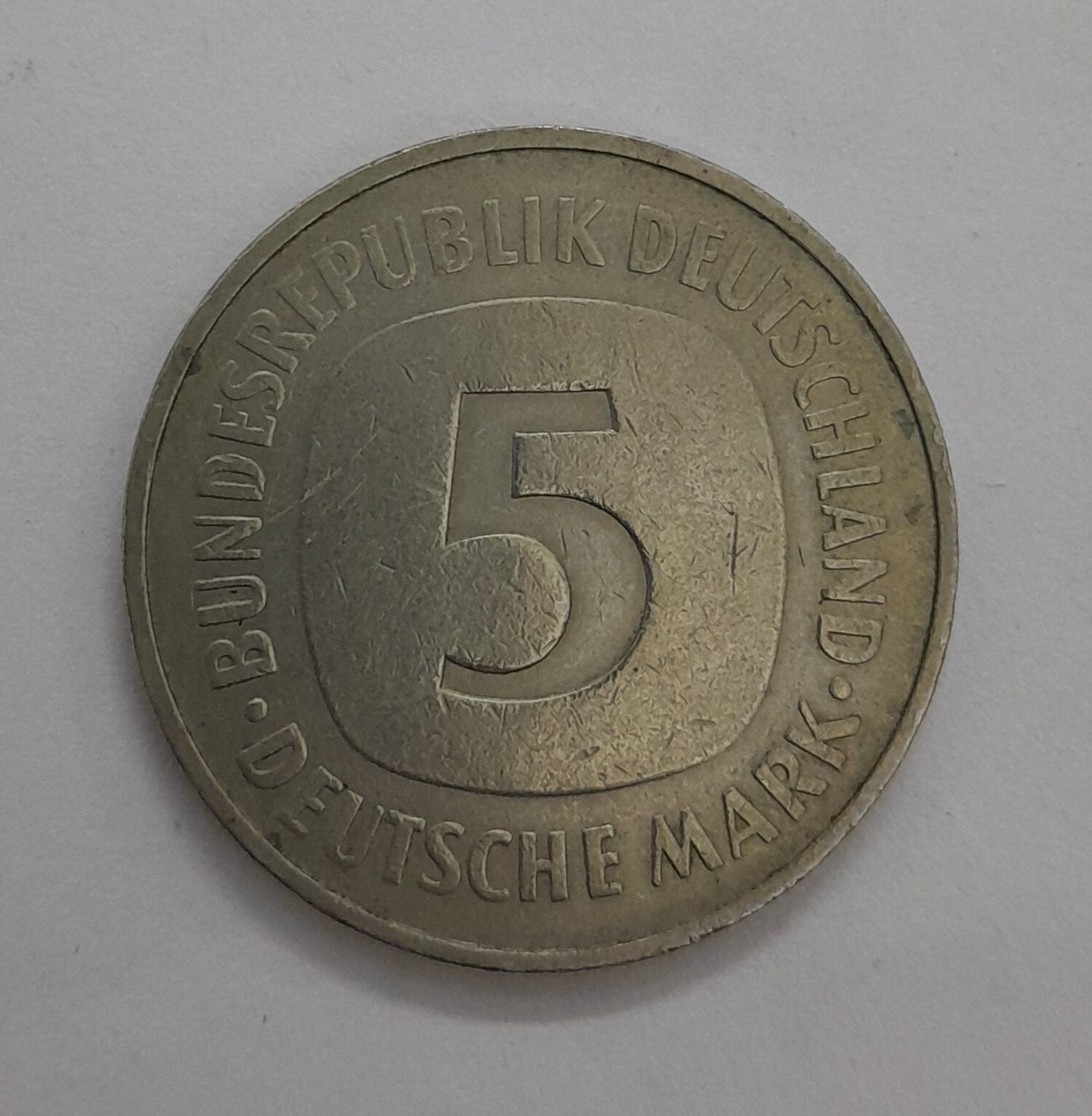 GERMANY 5 MARK-1975