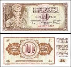 YUGOSLAVIA 10 DINARA UNC
