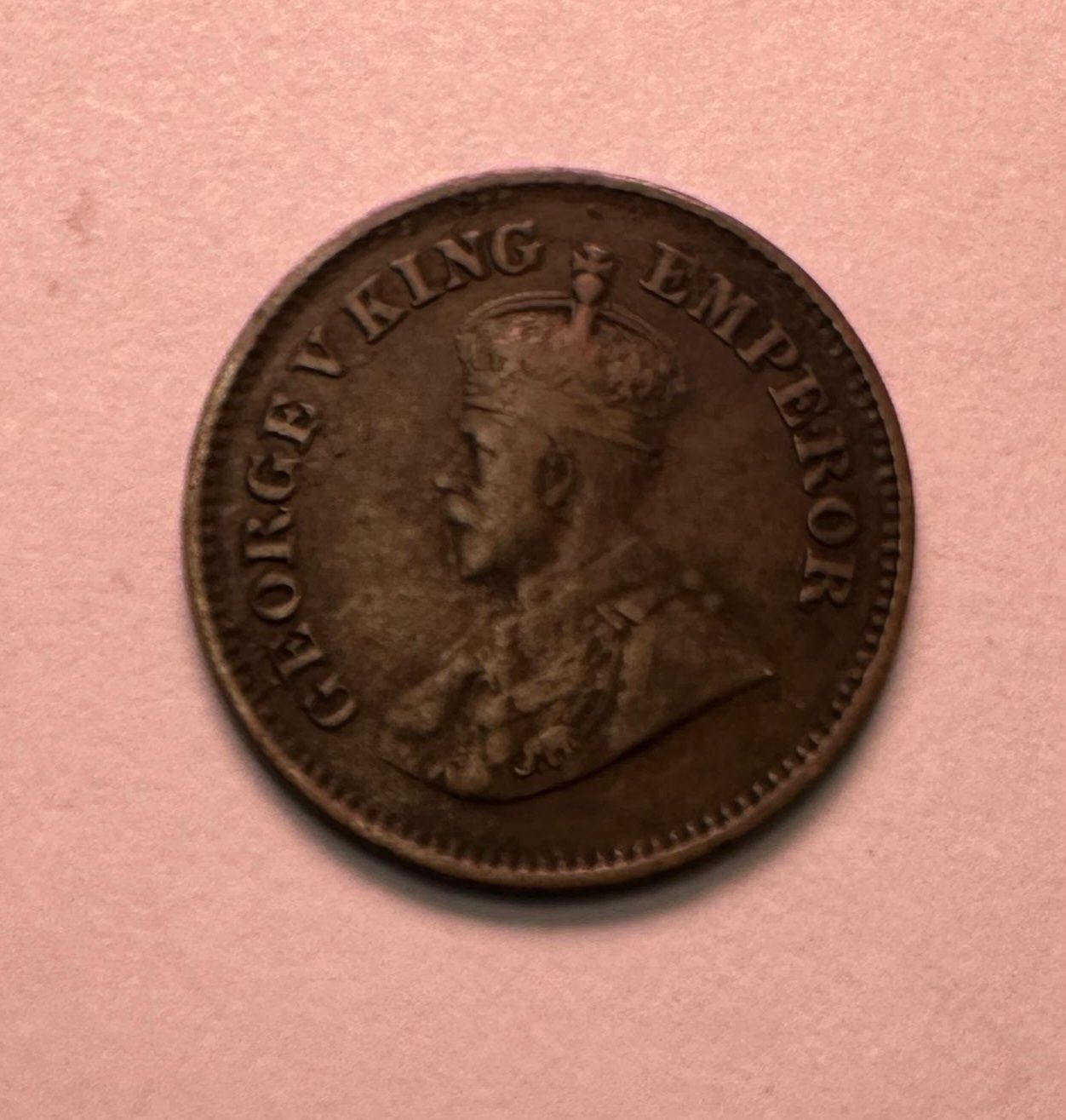 BRITISH INDIA 1/2 PICE-1914