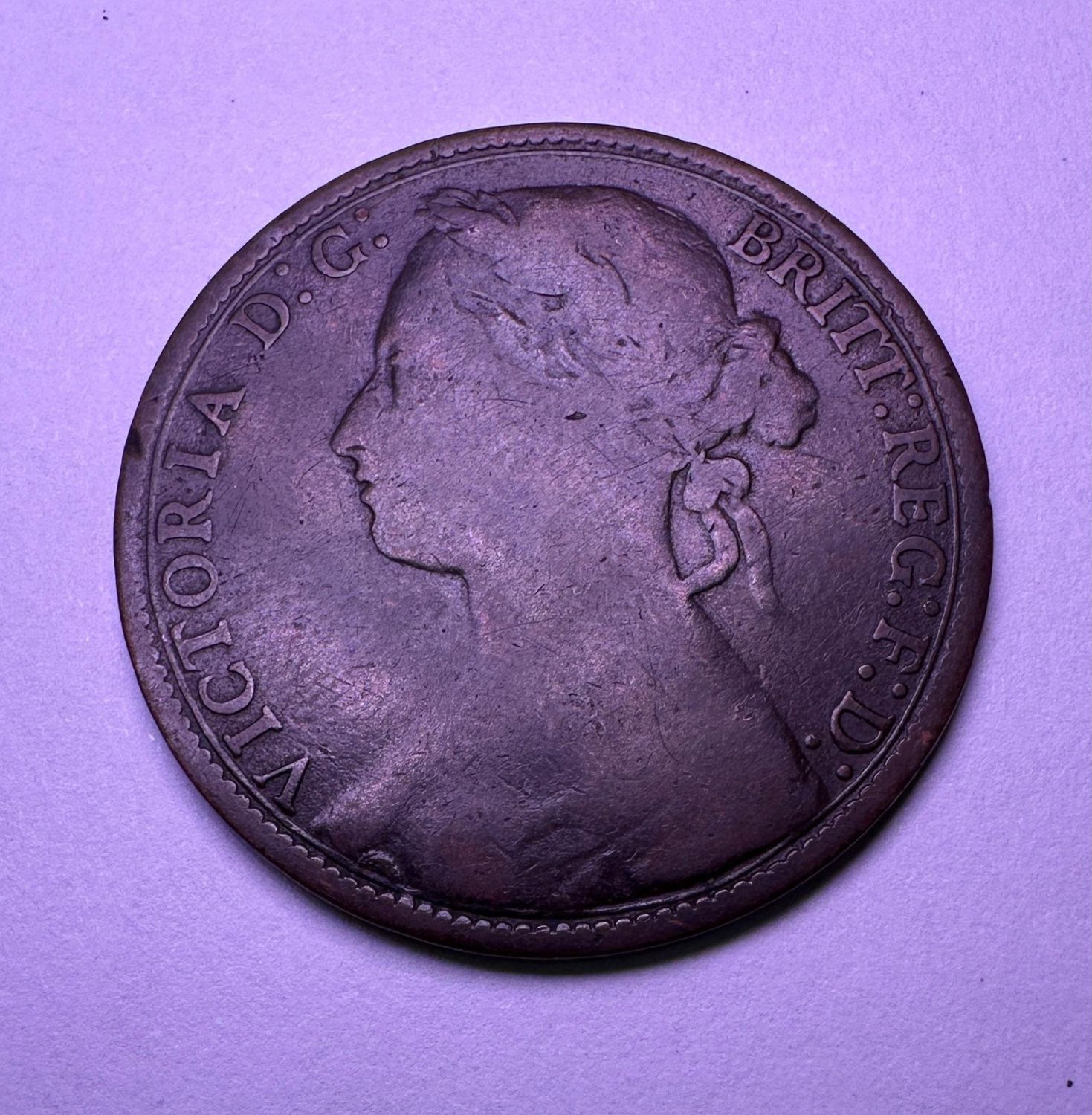 UNITED KINGDOM ONE PENNY -1879