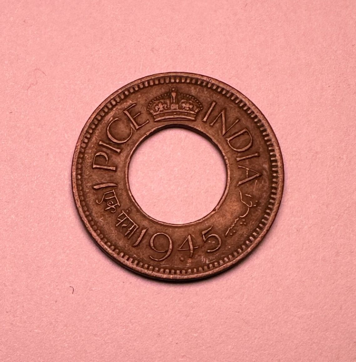 BRITISH INDIA -1 PICE -1945