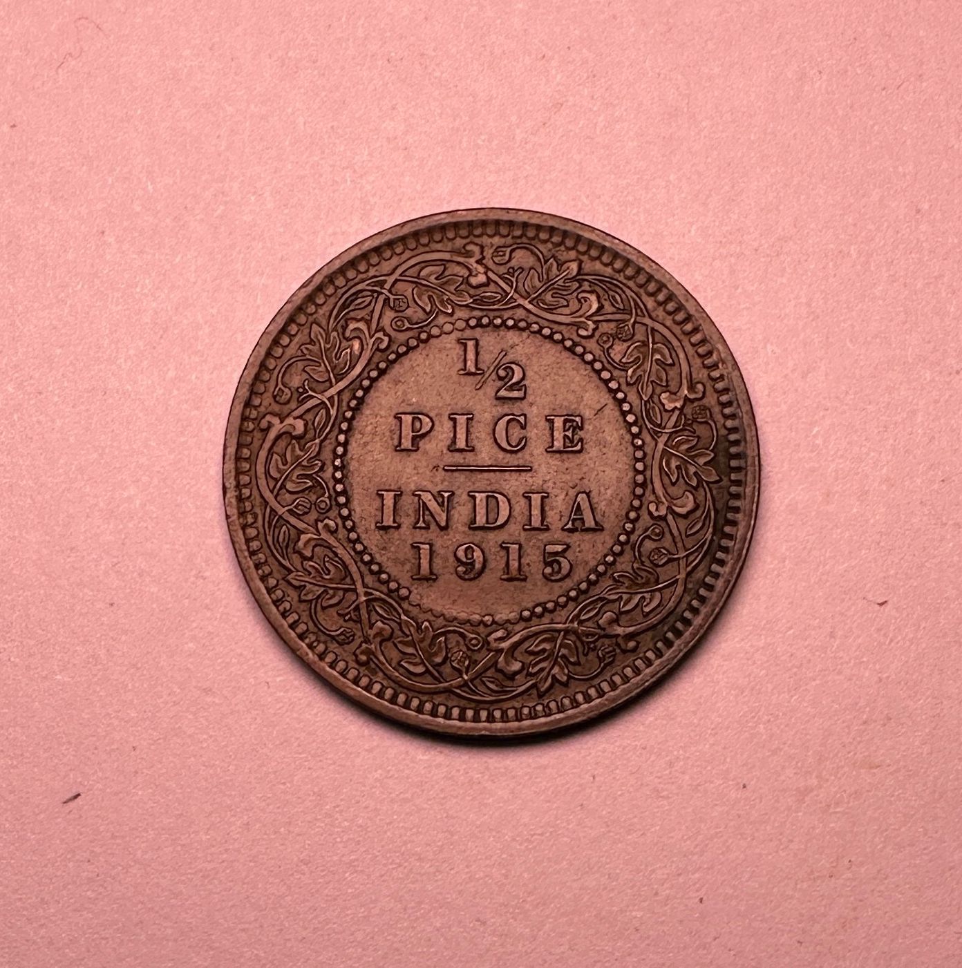 BRITISH INDIA-HALF PICE-1915