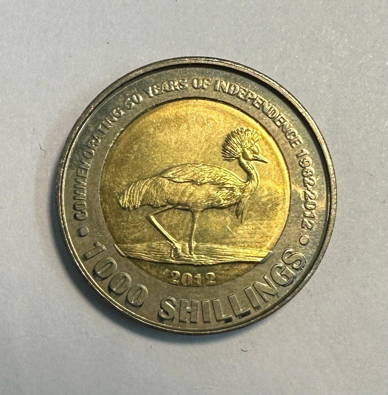 UGANDA 1000 SHILLINGS-50 YEARS OF INDEPENDENCE-2012 UNC