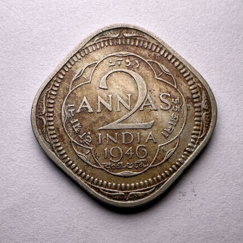 BRITISH INDIA-2 ANNA -1946-GEORGE VI