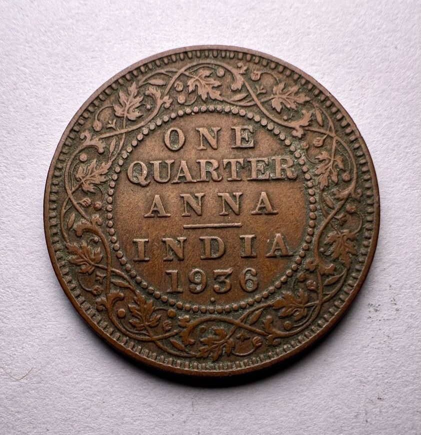 ONE QUARTER ANNA-1936, GEORGE V