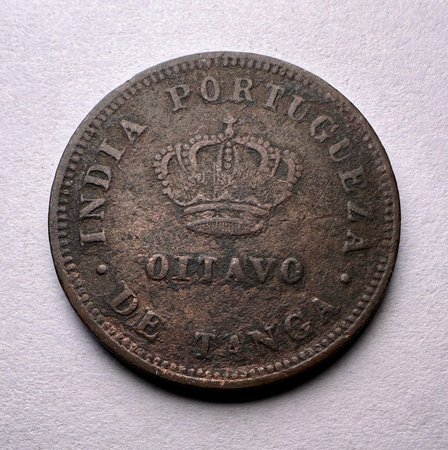 PORTUGUESE INDIA -QUARTO DE TANGA-1881