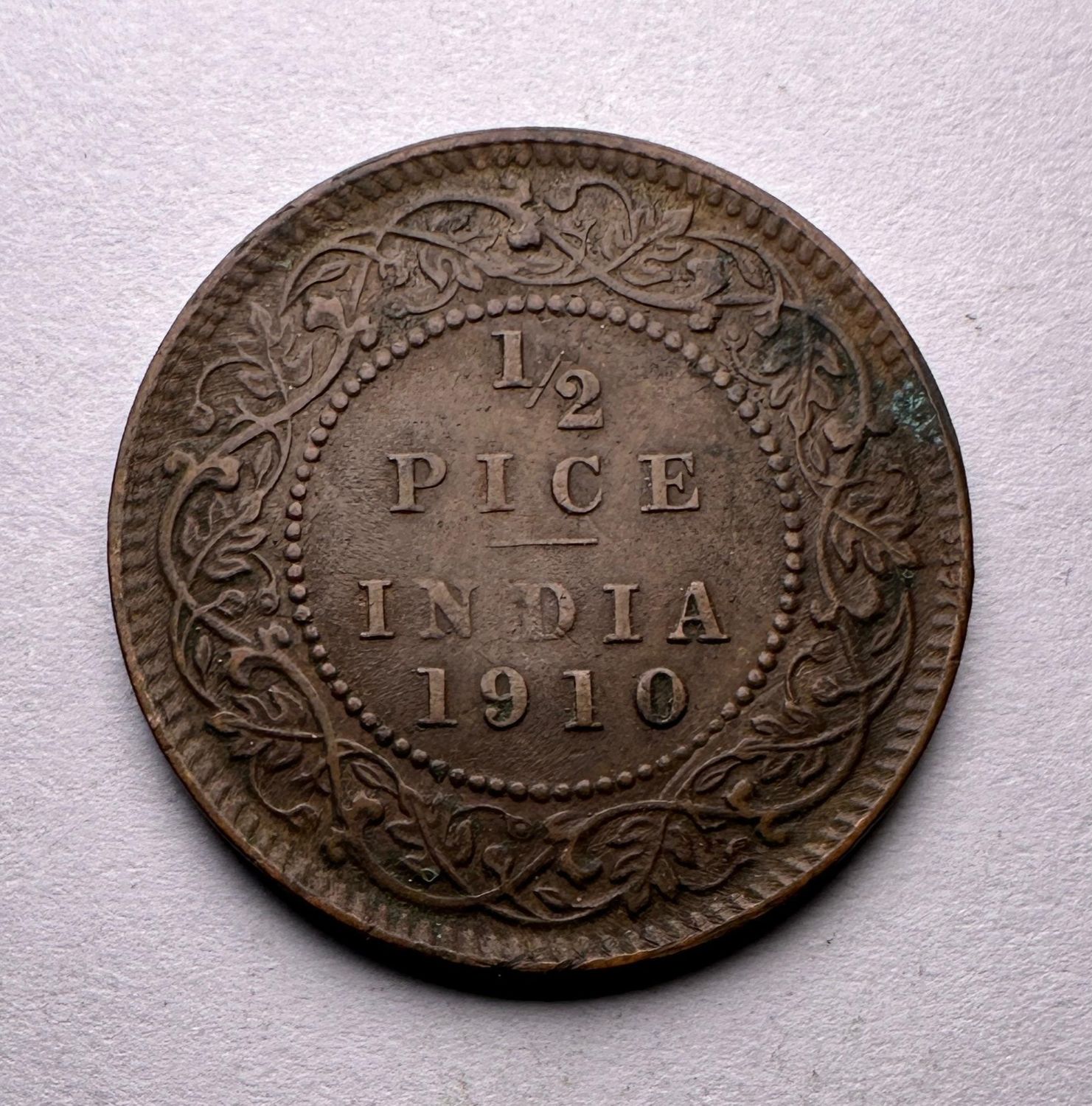 1/2 PICE-1910-BRONZE-EDWARD VII