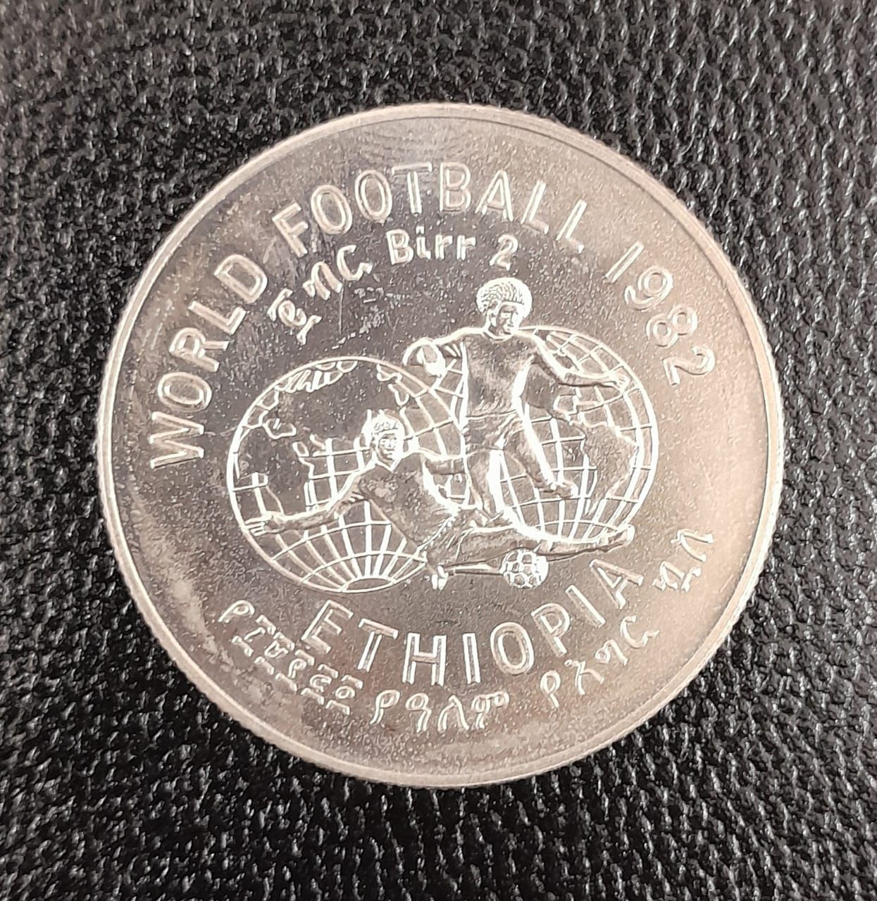 ETHIOPIA 2 BIR-1974-FOOTBALL WORLD CUP-1982 SPAIN UNC