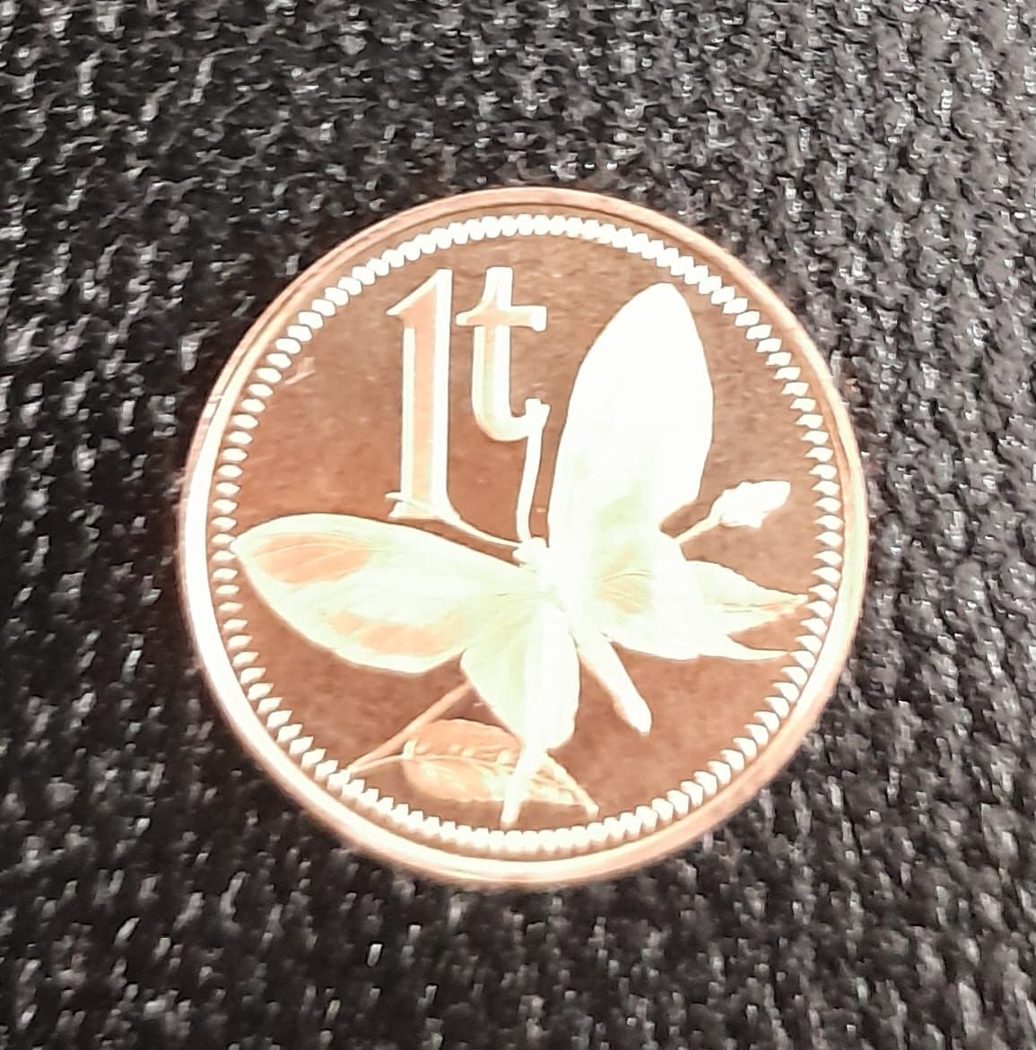 PAPAUA NEW GUINEA-1 TOEA 1975,UNC PROOF