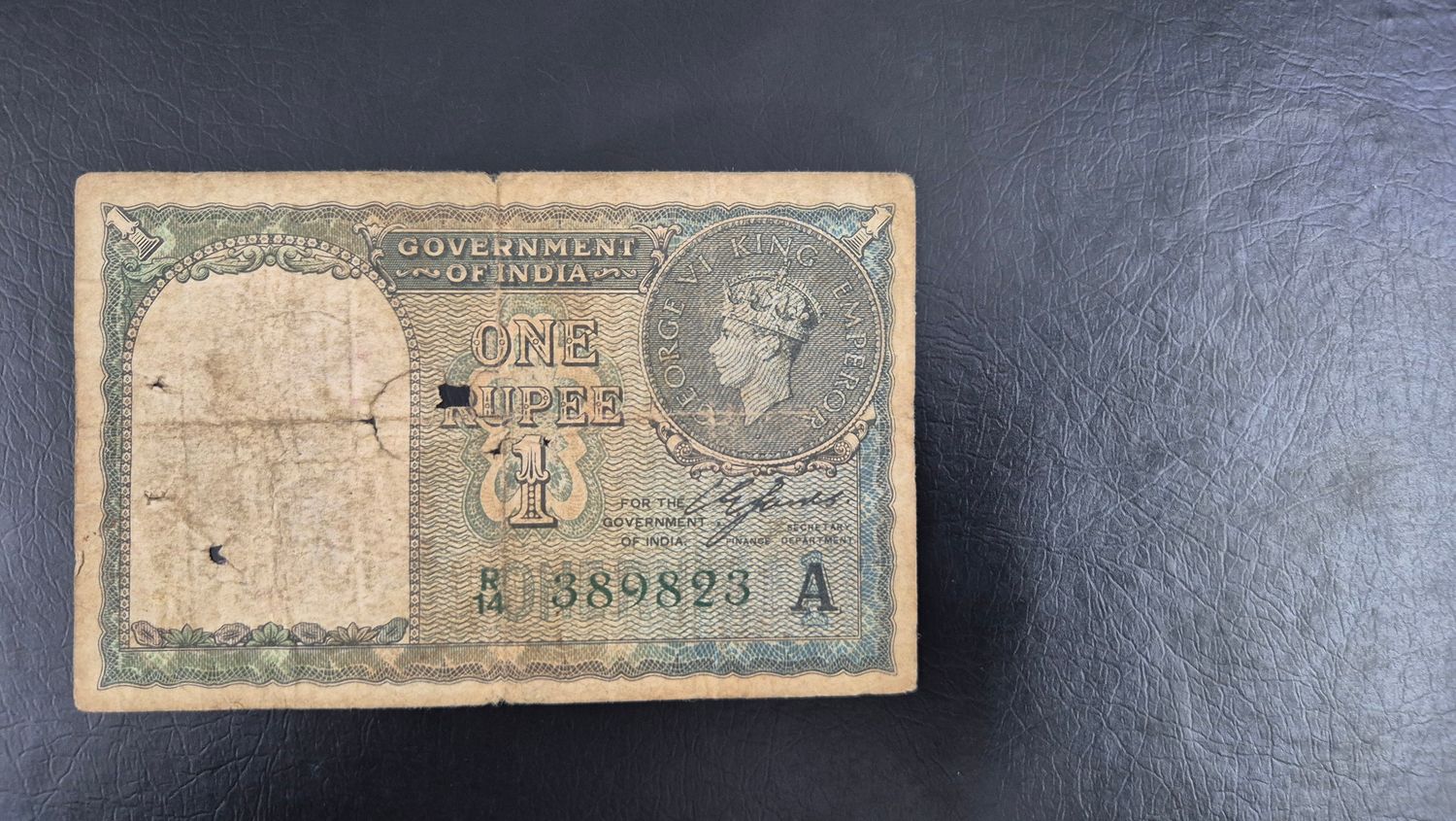 BRITISH INDIA-1 RUPEE- C.E.JONES, A INSET