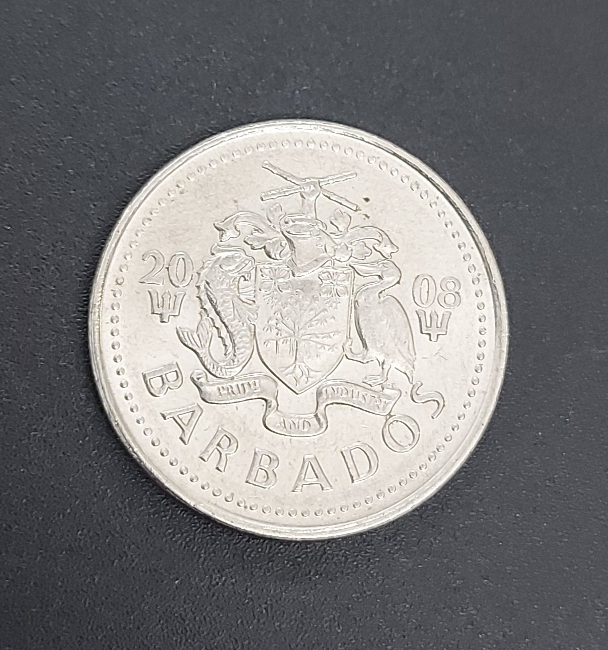 BARBADOS-25 CENTS-2008