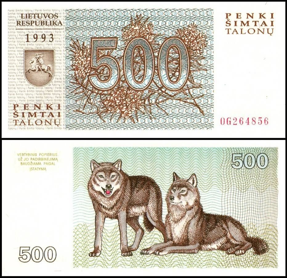 LITHUANIA 500 TALONU UNC