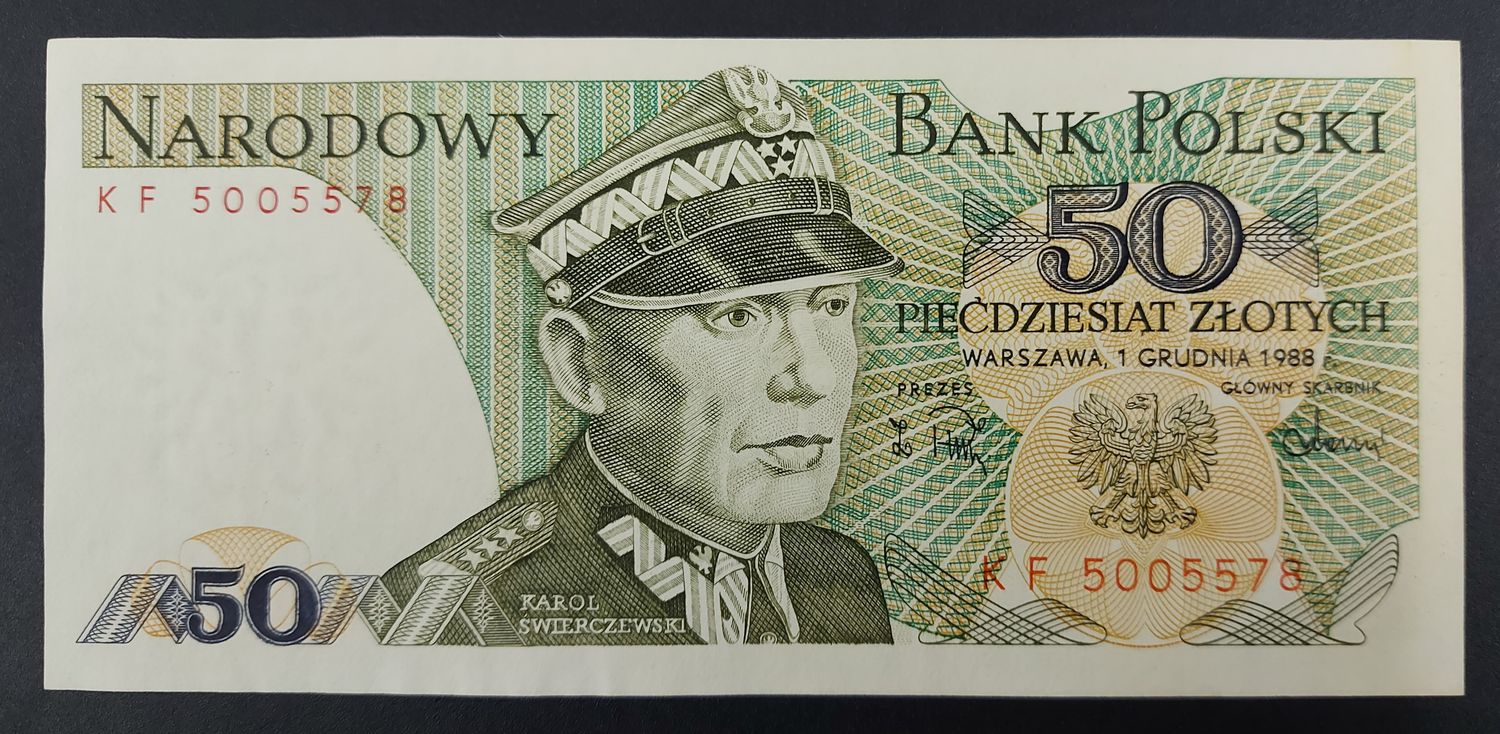 POLAND 50 ZLOTYCH AUNC