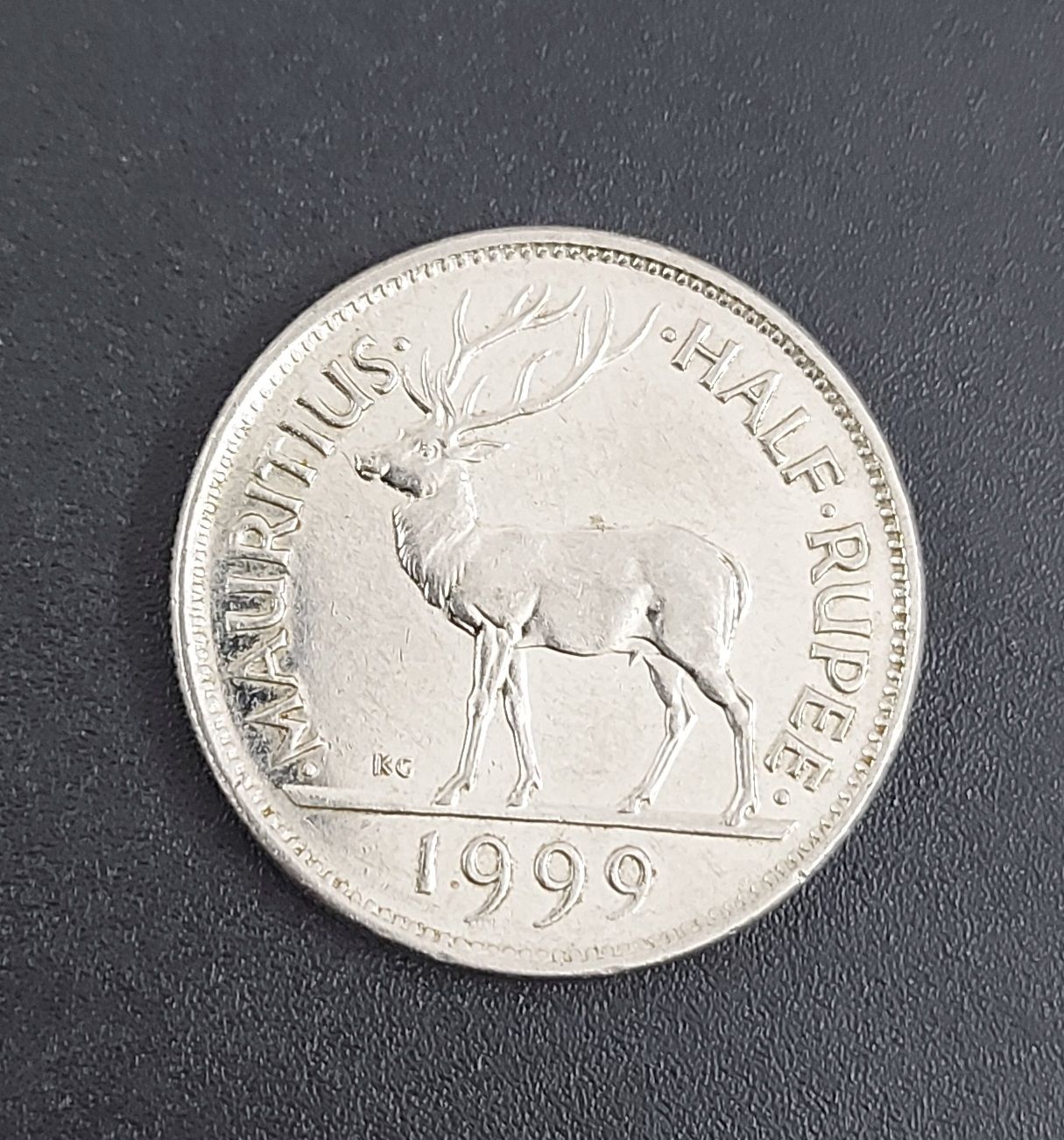 MAURITIUS-HALF RUPEE-1999
