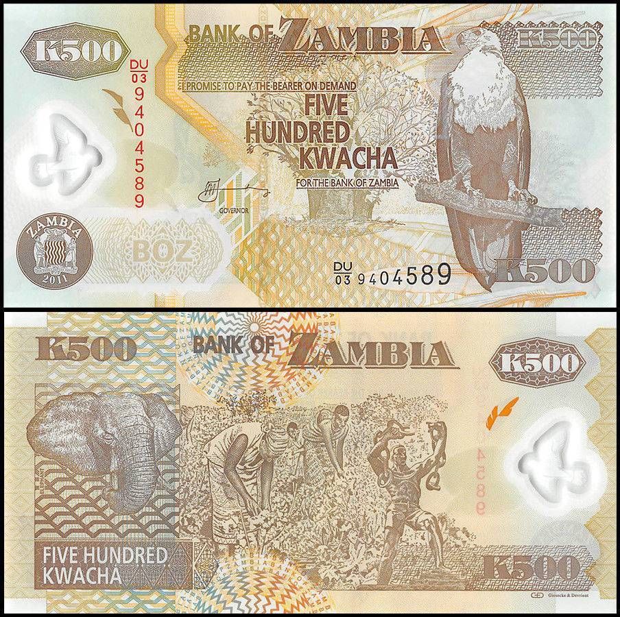 ZAMBIA 1000 KWACHA POLYMER UNC