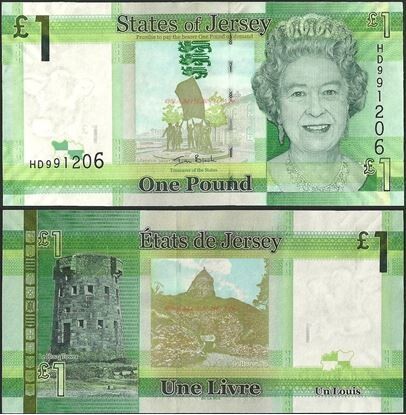 JERSEY 1 POUND UNC