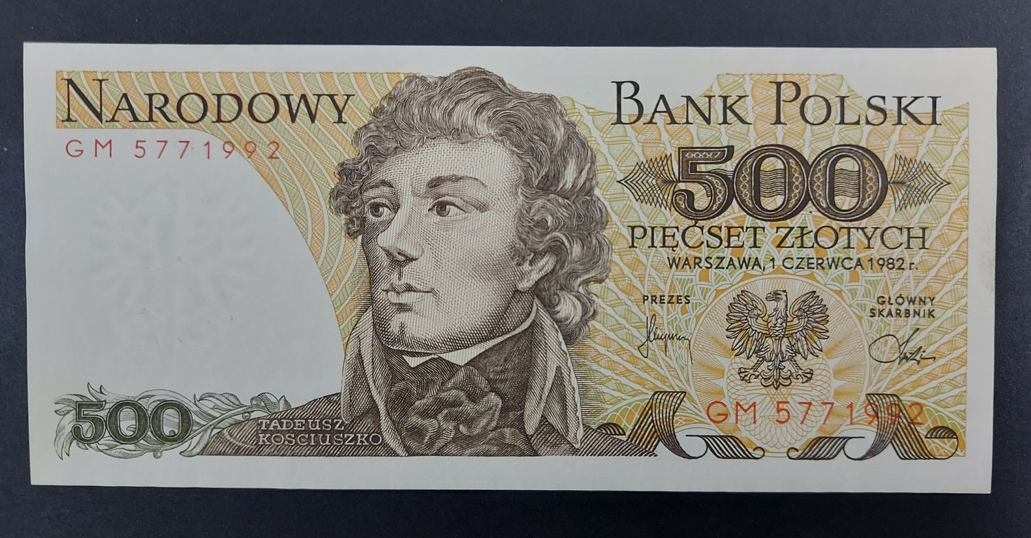 POLAND 500 ZLOTYCH UNC