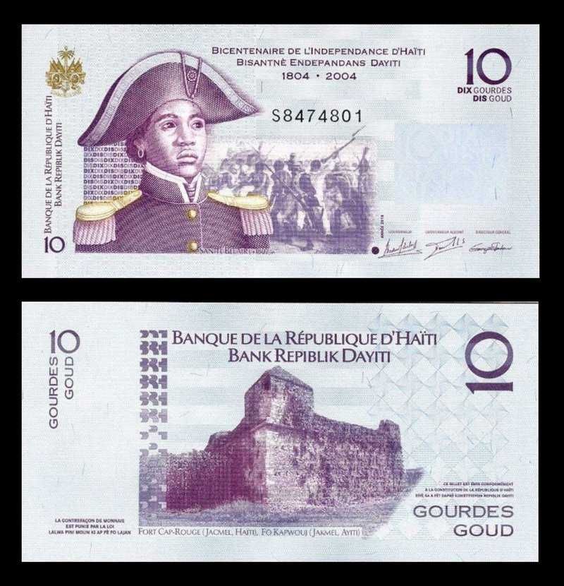 HAITI 10 GOUD UNC