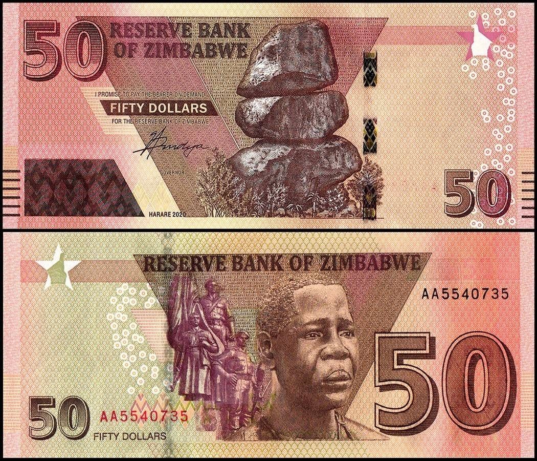 ZIMBABWE 50 DOLLARS