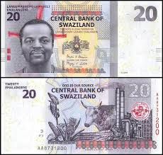 SWAZILAND 20 EMALANGENI UNC