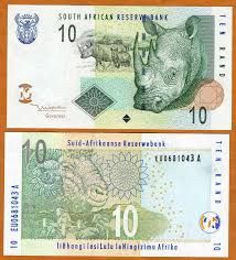 SOUTH AFRICA 10 RAND NOTE UNC
