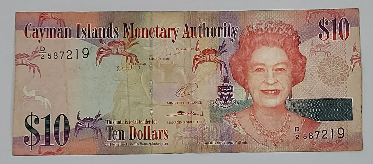CAYMAN ISLANDS-10 DOLLARS-2014 ISSUE-XF