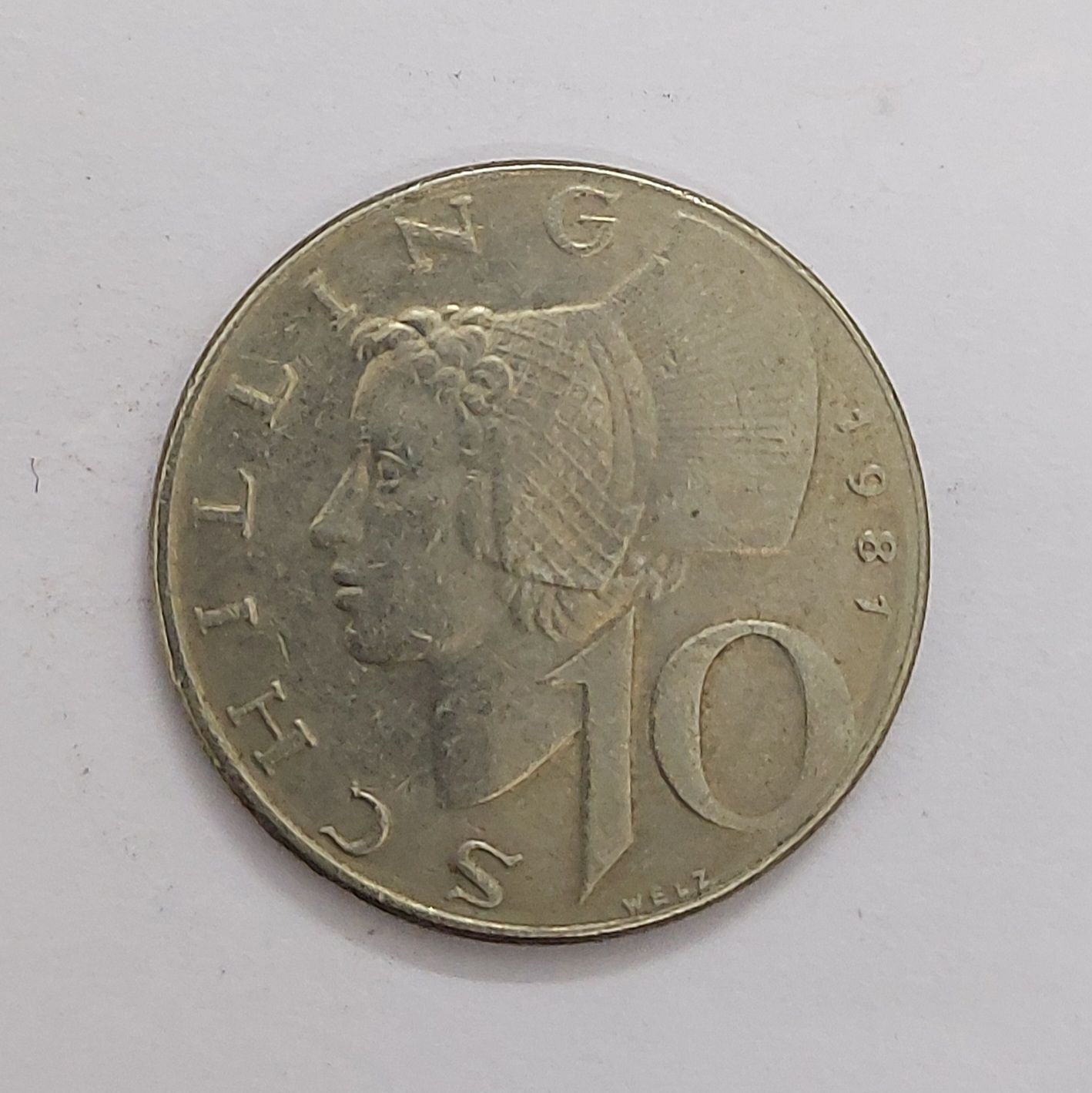 AUSTRIA-10 SCHILLING-1987