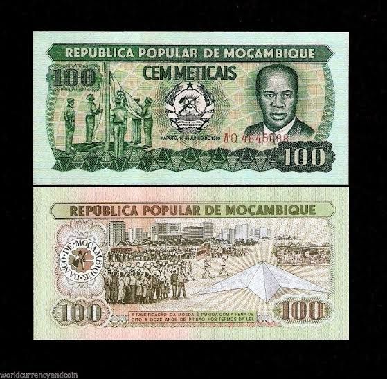 MOZAMBIQUE 100 METICALS-1983-UNC