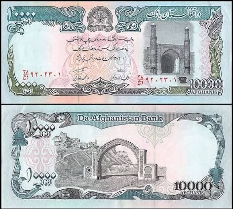 AFGHANISTAN-10000 AFGHANI-UNC