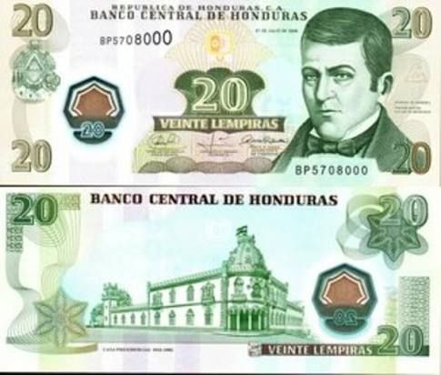 HONDURAS 20 LEMPIRAS-POLYMER UNC