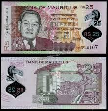 MAURITIUS 25 RUPEES-POLYMER UNC