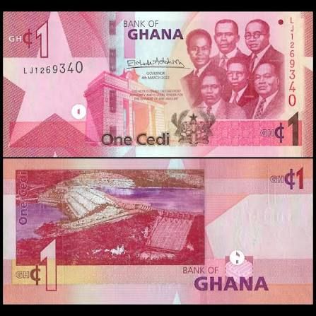 GHANA-1 CEDI-2022 ISSUE UNC