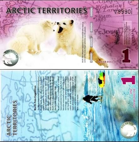 ARCTIC TERRITORIES-1 POLAR DOLLAR-FANTASY ISSUE