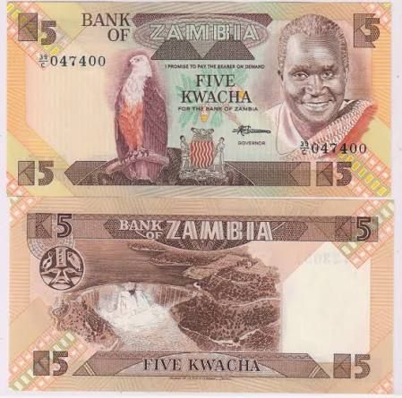 ZAMBIA-5 KWACHA-UNC