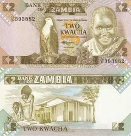 ZAMBIA-2 KWACHA-UNC