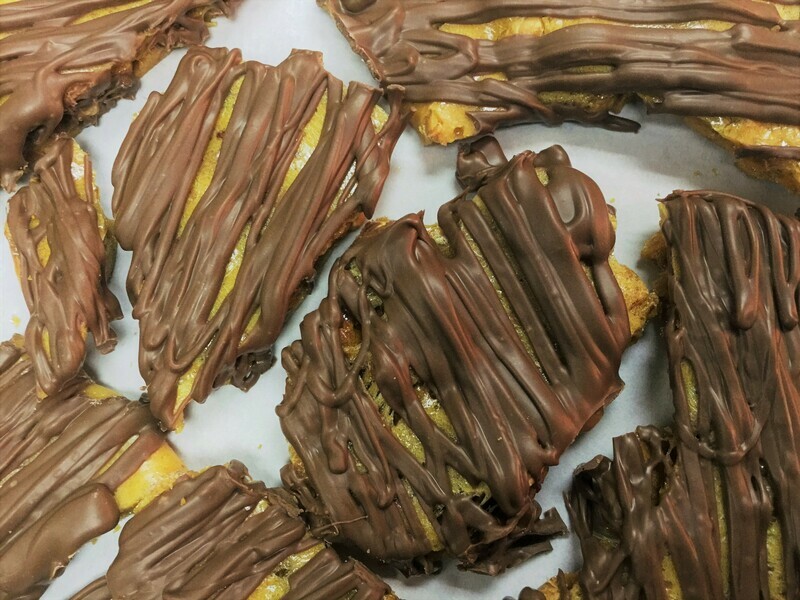 Peanut Brittle with Choc. Drizzle - 1 lb.