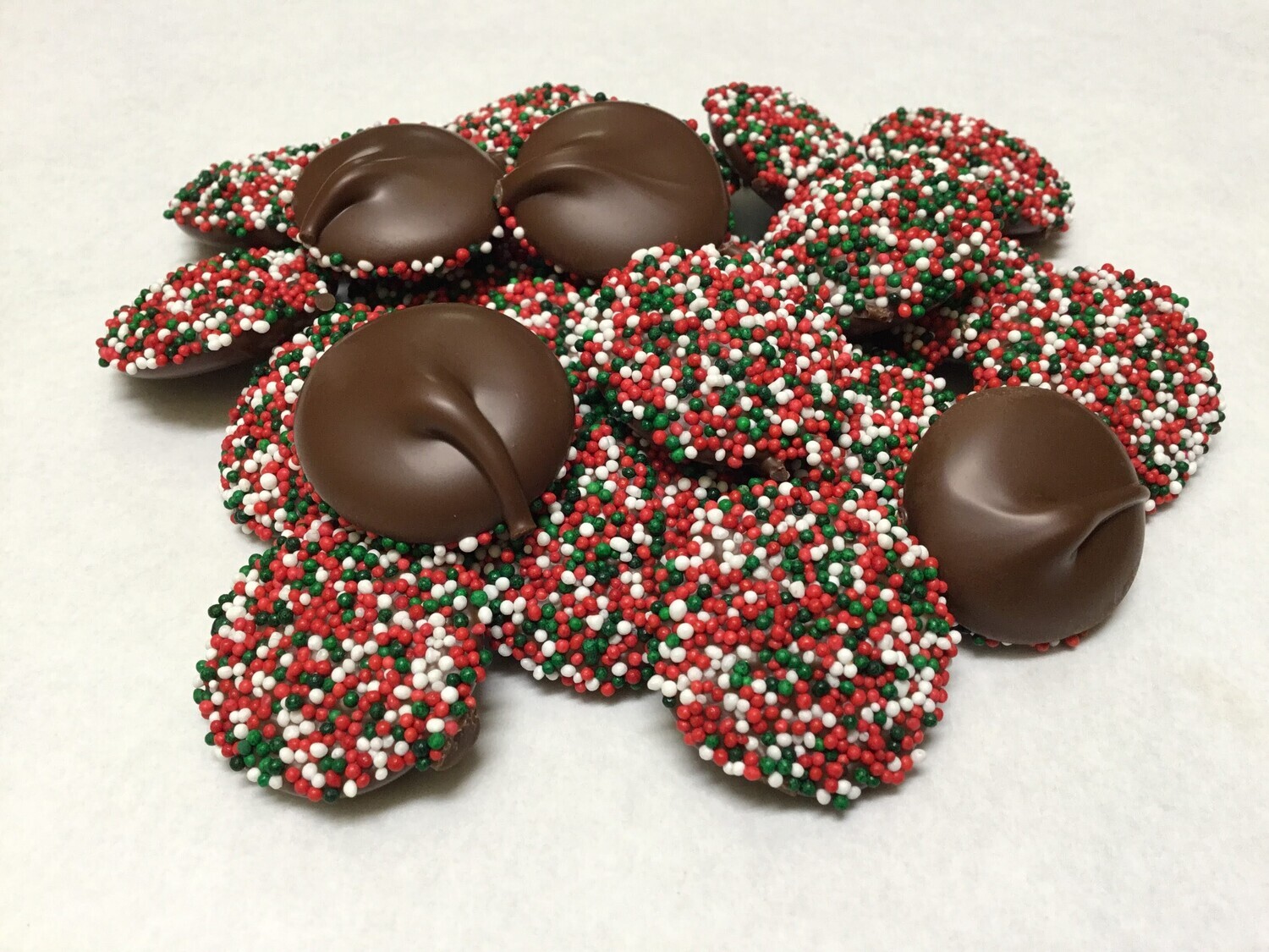 Nonpareils - Christmas Red, White, & Green - 1 lb.