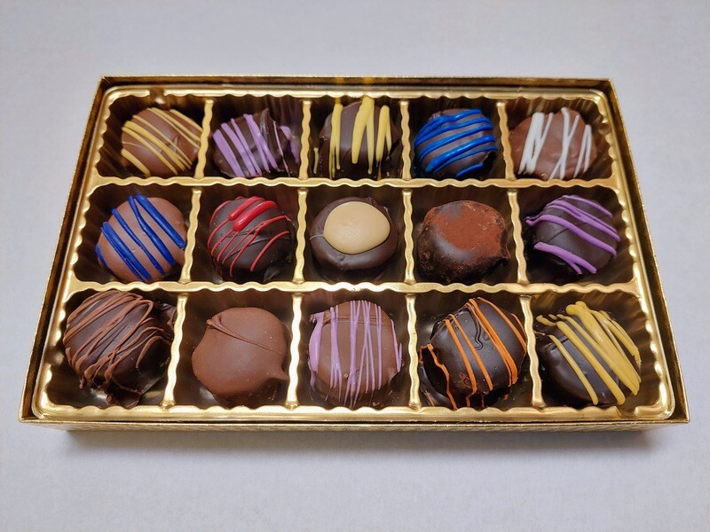 Assorted Truffles Gift Box - 10 oz. (15 count)