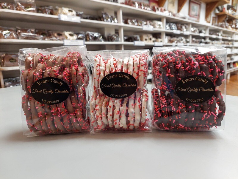 Valentine Decorated Pretzels - 8 oz.