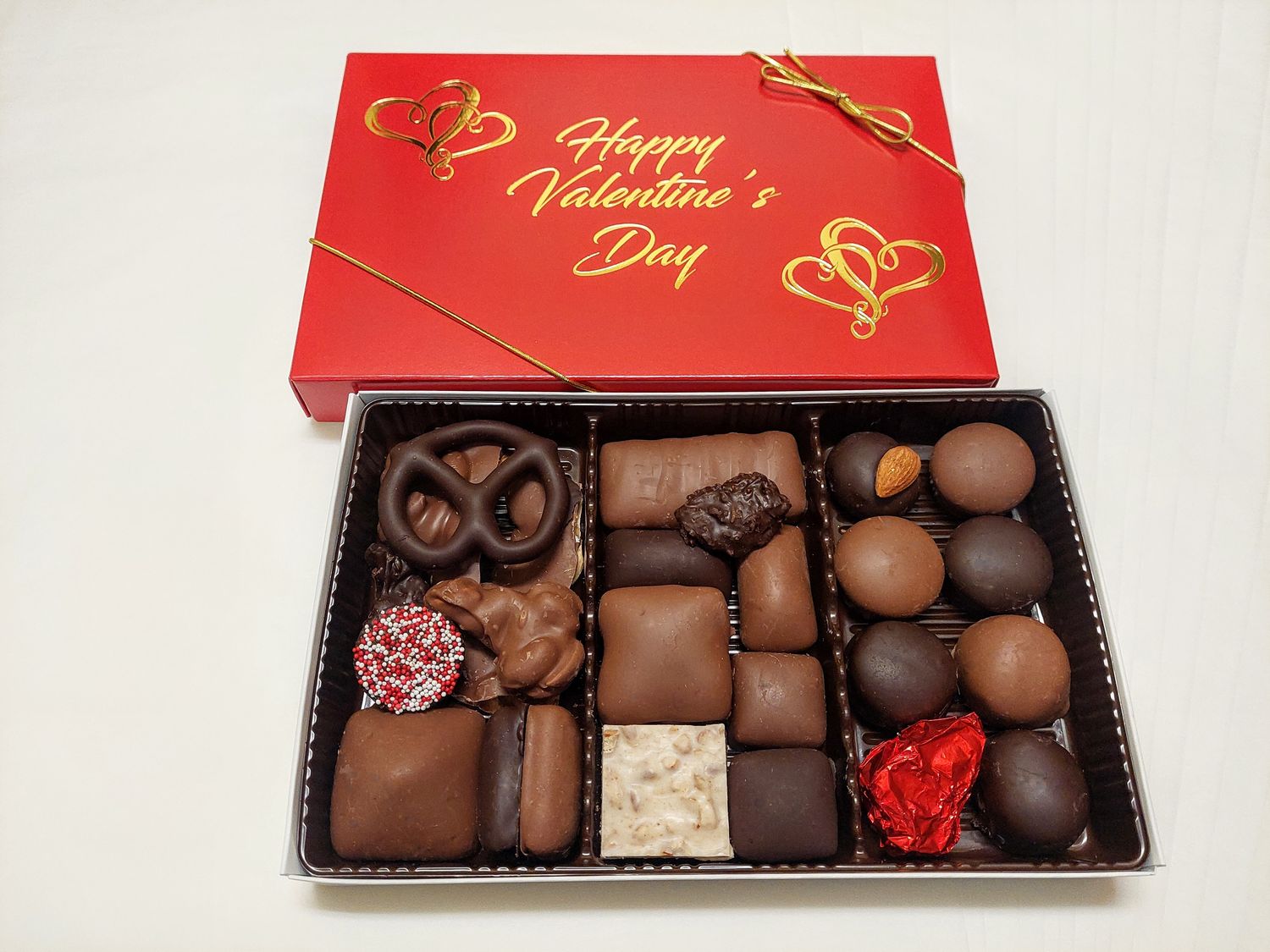 Assorted Chocolates - 1 lb. Box - Happy Valentine's Day