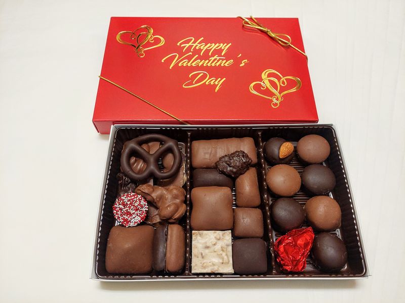 Assorted Chocolates - 1 lb. Box - Happy Valentine's Day