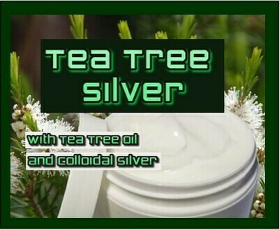 TEA TREE SILVER
Tee Tree oil and Colloidal Silver 2oz