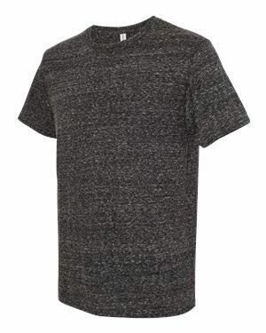 Snow Heather Jersey Crew T-Shirt (Screen Print - FRONT/BACK)