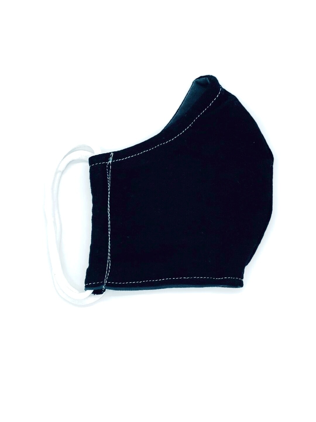 YOUTH COTTON FACE MASK-BLACK (This fabric is NOT antimicrobial material.)